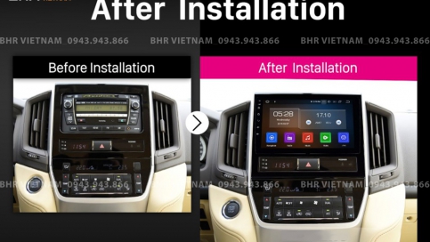 Màn hình DVD Android liền camera 360 Toyota Land Cruiser 2016 - 2020 | Gotech GT360 Plus